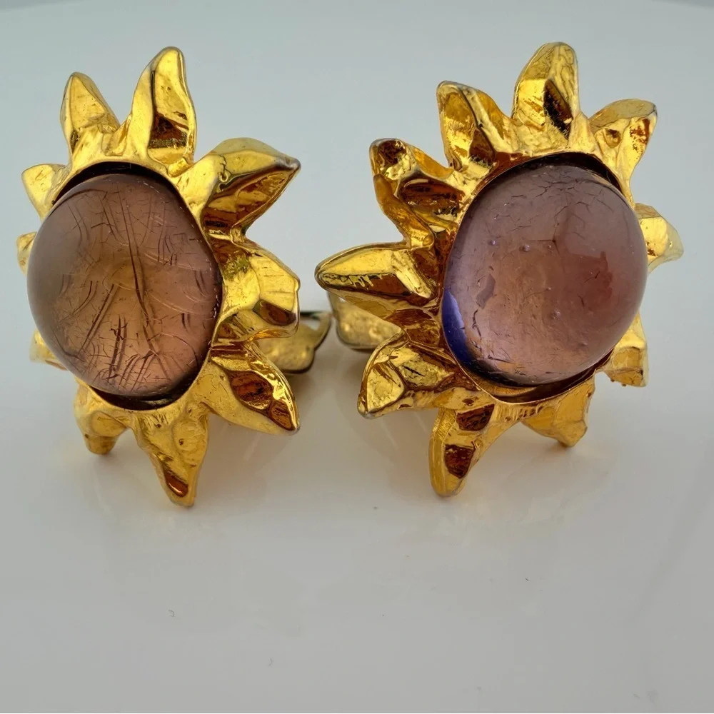 Vintage  Edouard Rambaud sun earrings